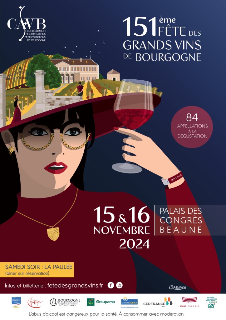 Affiche de la Fête des Grands Vins 2024